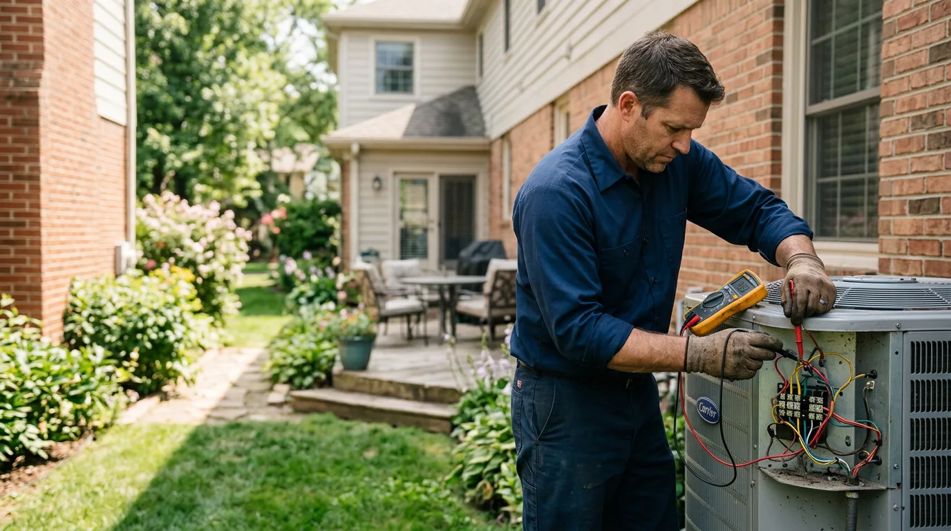 HVAC technician working near Rockport, WA